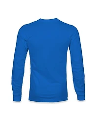 1863FC Men's Blue Everton Mono Badge Long Sleeve T-Shirt