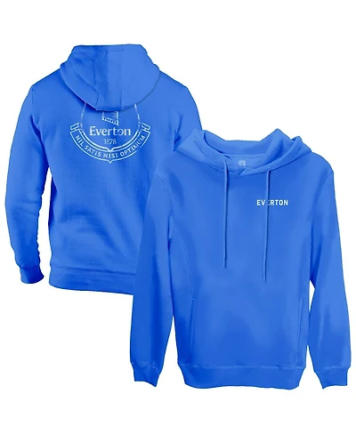 1863FC Men's Blue Everton Wordmark Fleece Pullover Hoodie