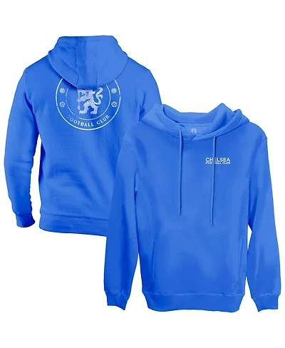 1863FC Men's Blue Chelsea Wordmark Fleece Pullover Hoodie