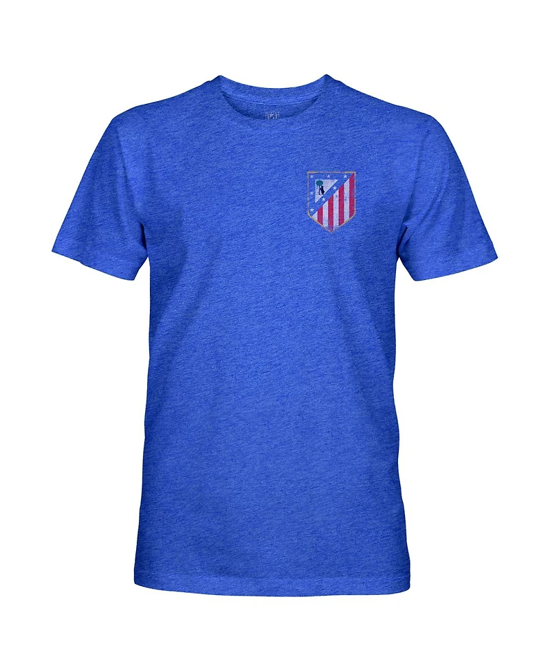1863FC Men's Blue Atletico de Madrid Vintage Tri-Blend T-Shirt