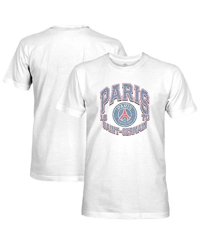 1863FC Men's White Paris Saint-Germain Retro Wordmark T-Shirt