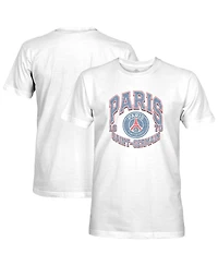 1863FC Men's White Paris Saint-Germain Retro Wordmark T-Shirt