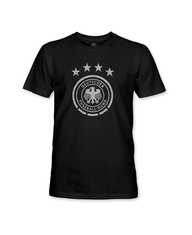 1863FC Men's Black Germany National Team Mono Badge T-Shirt