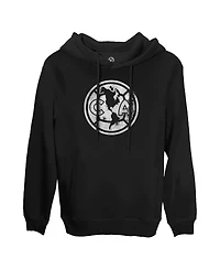 1863FC Men's Black Club America Mono Badge Fleece Pullover Hoodie Sweatshirt