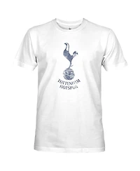 1863FC Men's White Tottenham Hotspur Mono Badge T-Shirt