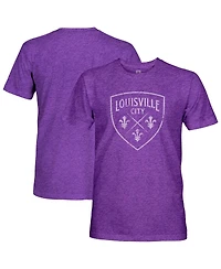1863FC Men's Purple Louisville City Fc Mono Badge Vintage Tri-Blend T-Shirt