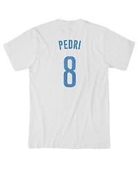 1863FC Men's Pedri White Barcelona Player T-Shirt