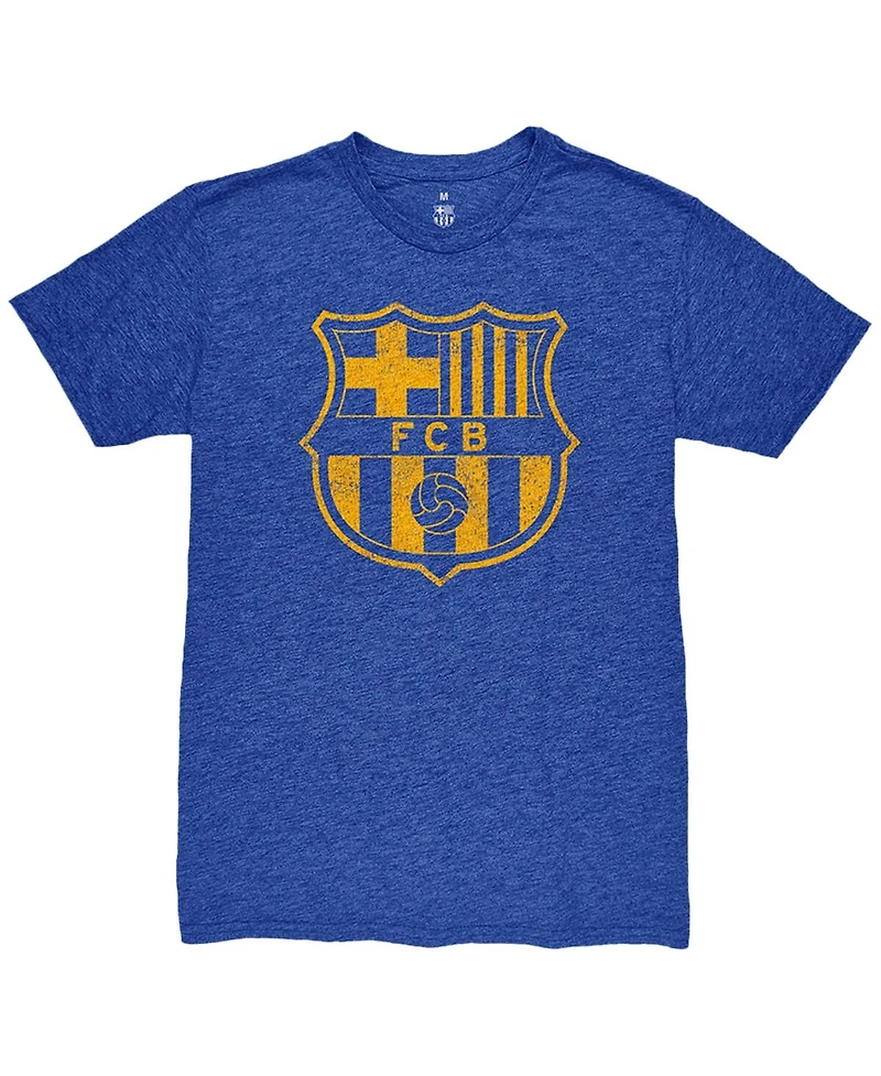 1863FC Men's Robert Lewandowski Heather Royal Barcelona Player Name Number Twisted Tri-Blend Slub T-Shirt