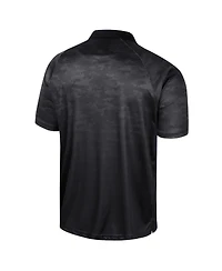 Colosseum Men's Black Boston College Eagles Honeycomb Raglan Polo Shirt