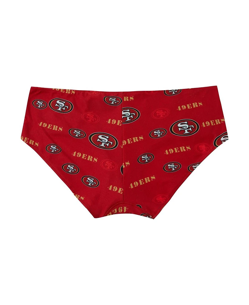 Concepts Sport Women's Scarlet San Francisco 49ers Mosaic Allover Print Knit Panty