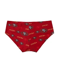 Concepts Sport Women's Scarlet San Francisco 49ers Mosaic Allover Print Knit Panty