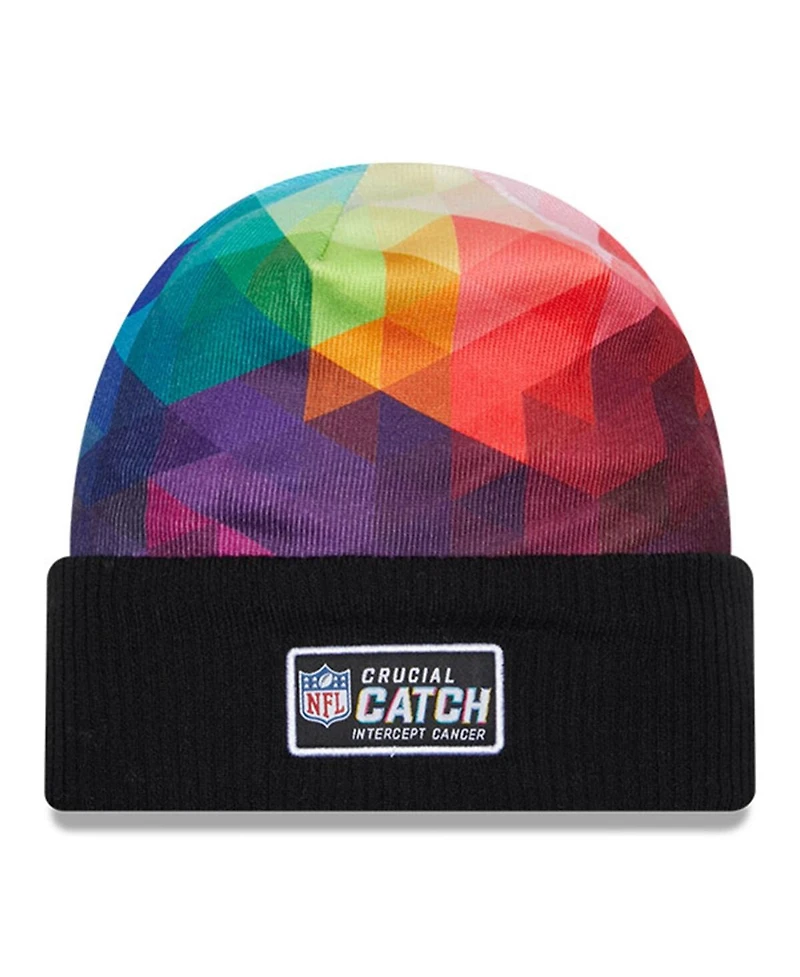 New Era Men's Black Tampa Bay Buccaneers 2023 Nfl Crucial Catch Cuffed Knit Hat