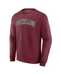 Fanatics Men's Maroon UChicago Maroons Short Name Pullover Sweatshirt