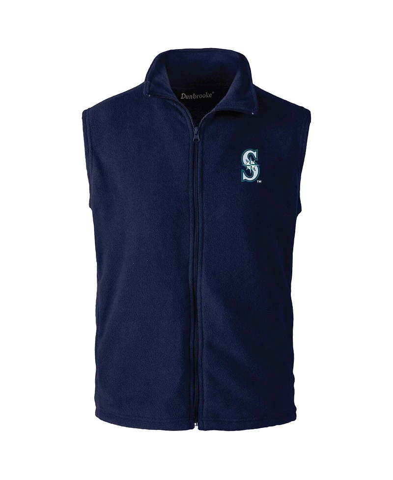 Dunbrooke Men's Navy Seattle Mariners Full-Zip Vest
