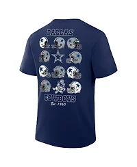 Dallas Cowboys Men's Navy Helmet Grid T-Shirt