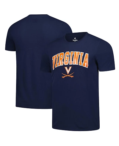 Fanatics Unlabeled Men's Navy Virginia Cavaliers Basic Arch T-Shirt