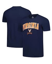 Fanatics Unlabeled Men's Navy Virginia Cavaliers Basic Arch T-Shirt