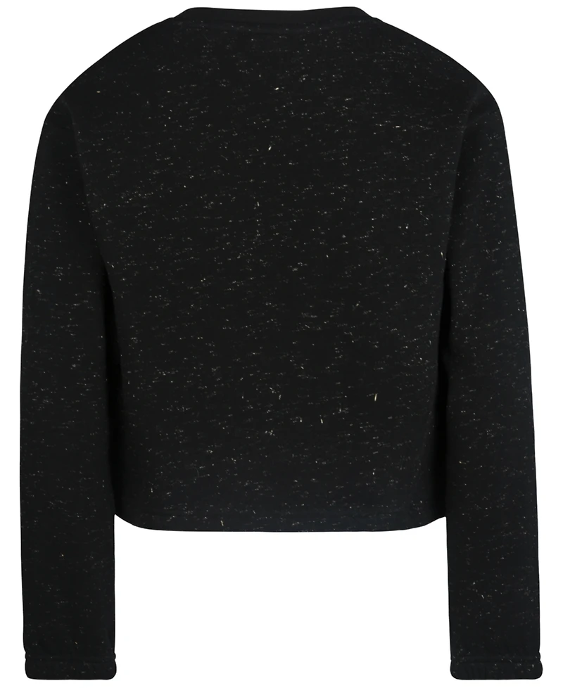 Hurley Girls 7-16 Lurex Fleece Crewneck