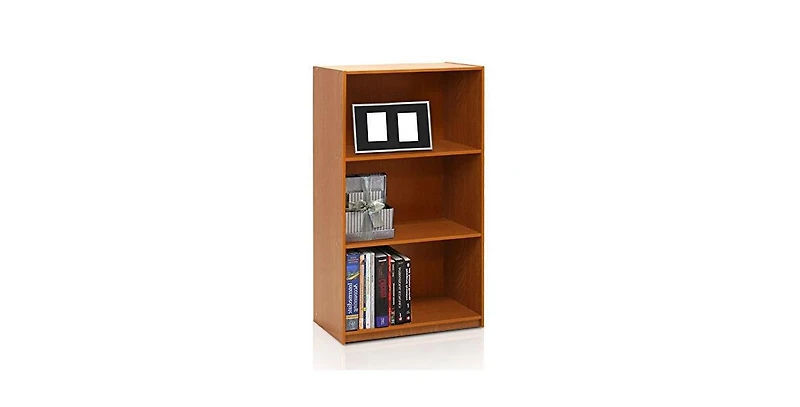 3-Shelf Bookcase – Compact Storage and Display Shelf for Living Room, Office, or Bedroom