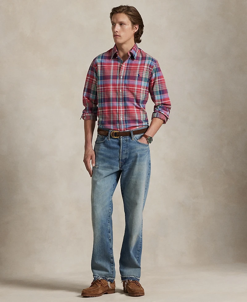 Polo Ralph Lauren Men's Classic-Fit Plaid Oxford Shirt