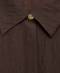 Mango Women's Adjustable Waist Lyocell Shirt