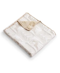 Greenland Home Fashions Reindeer Games Jacquard Woven Reversible Holiday Throw, 50" x 60"