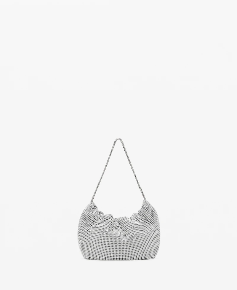 Mango Women's Rhinestone Shoulder Bag