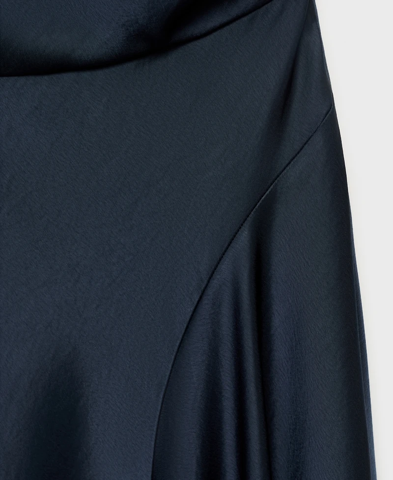 Mango Women's Asymmetrical Satin Dress