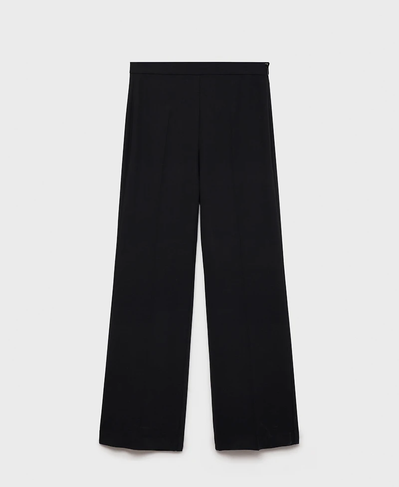 Mango Women's Straight Mid-Rise Suit Pants