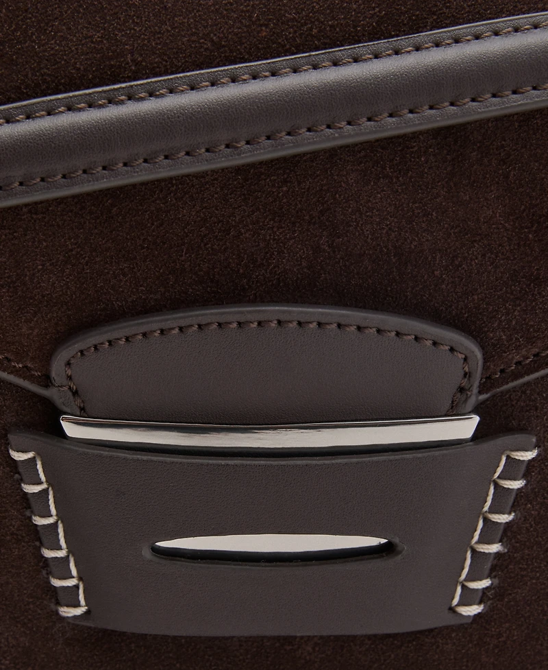 Mango Women's Suede Shoulder Bag