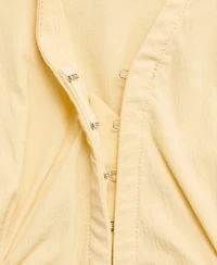 Mango Women's Gathered Cotton Blouse