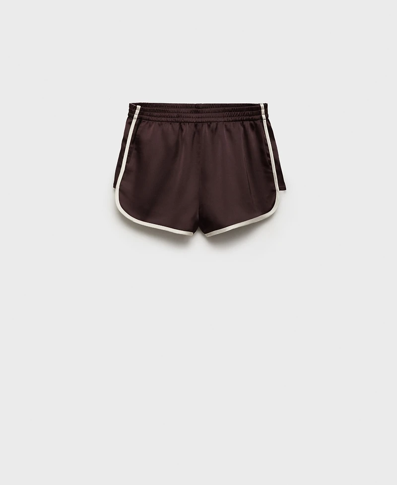 Mango Women's Contrasting Trim Shorts