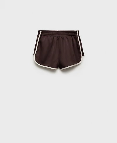 Mango Women's Contrasting Trim Shorts
