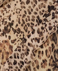 Mango Women's Animal Print Ruffle Dress