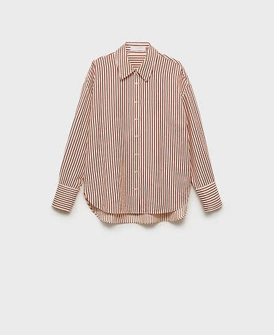 Mango Women's Striped Straight Shirt