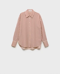 Mango Women's Striped Straight Shirt