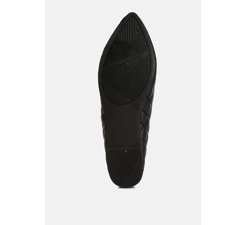 Rikhani Quilted Detail Ballet Flats Women