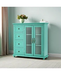 Buffet Sideboard Table Kitchen Storage Cabinet with Drawers and Doors