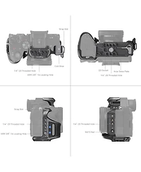 SmallRig Rhinoceros Basic Cage Kit for Sony Alpha 7R V, Alpha 7 Iv, Alpha 7S Iii