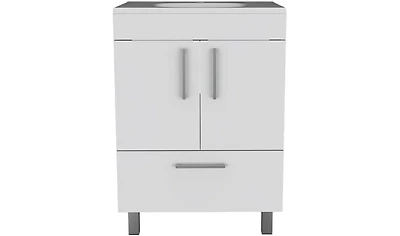 Tuhome Velloc 24"" Bathroom Vanity White White Mdf