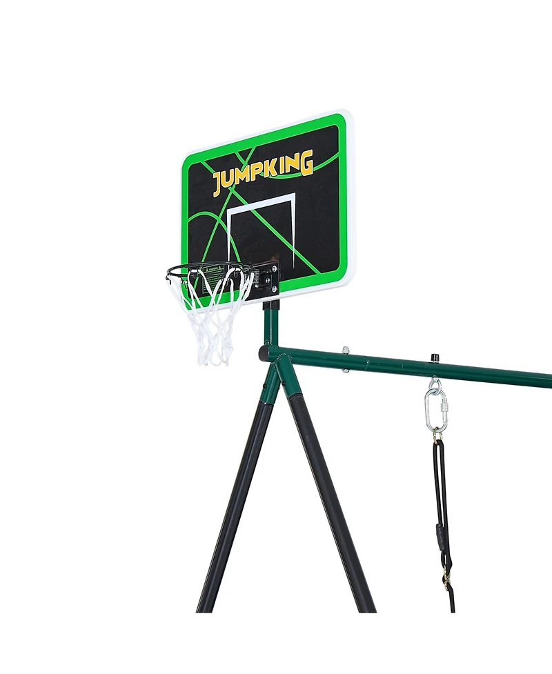 Jumpking Multi-Activity Add-On – Swing, Basketball & Fire Pole Extension (Compatible with Jkcf