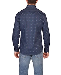 Tailorbyrd Men's Multi Byrds Long Sleeve Shirt
