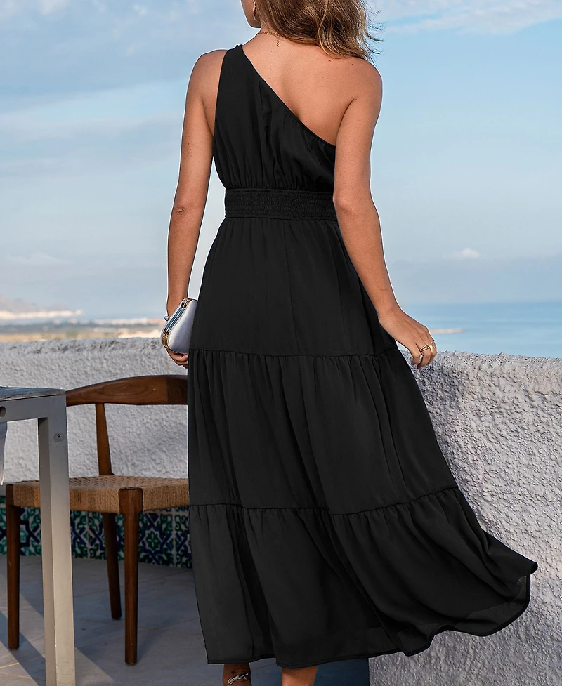 Cupshe Women's Luna Grace Black Maxi Beach Dress