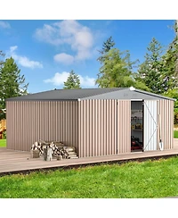 Aecojoy 14'x12' Outdoor Storage Shed