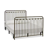 L.a. Baby Baldwin 4 in 1 Convertible Full Sized Metal Crib in Golden Nuggest