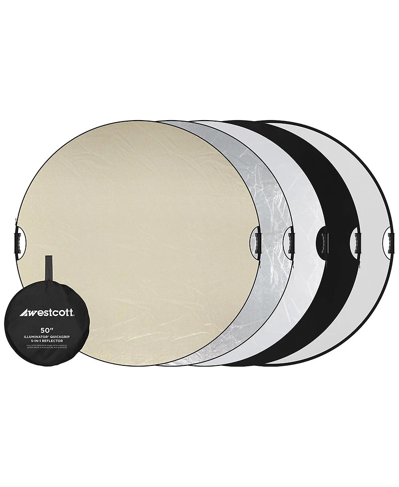 Westcott Illuminator 50" QuickGrip 5-In-1 Reflector