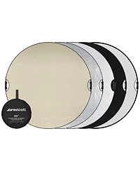 Westcott Illuminator 50" QuickGrip 5-In-1 Reflector