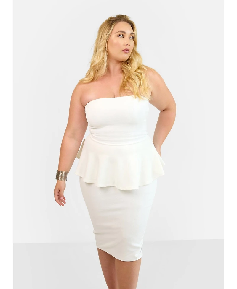 Rebdolls Women's Bodycon Midi Skirt