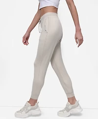 Dkny Sport Women's Spacedye High-Waist Slim Joggers