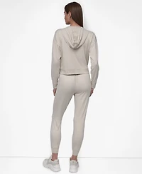 Dkny Sport Women's Spacedye High-Waist Slim Joggers